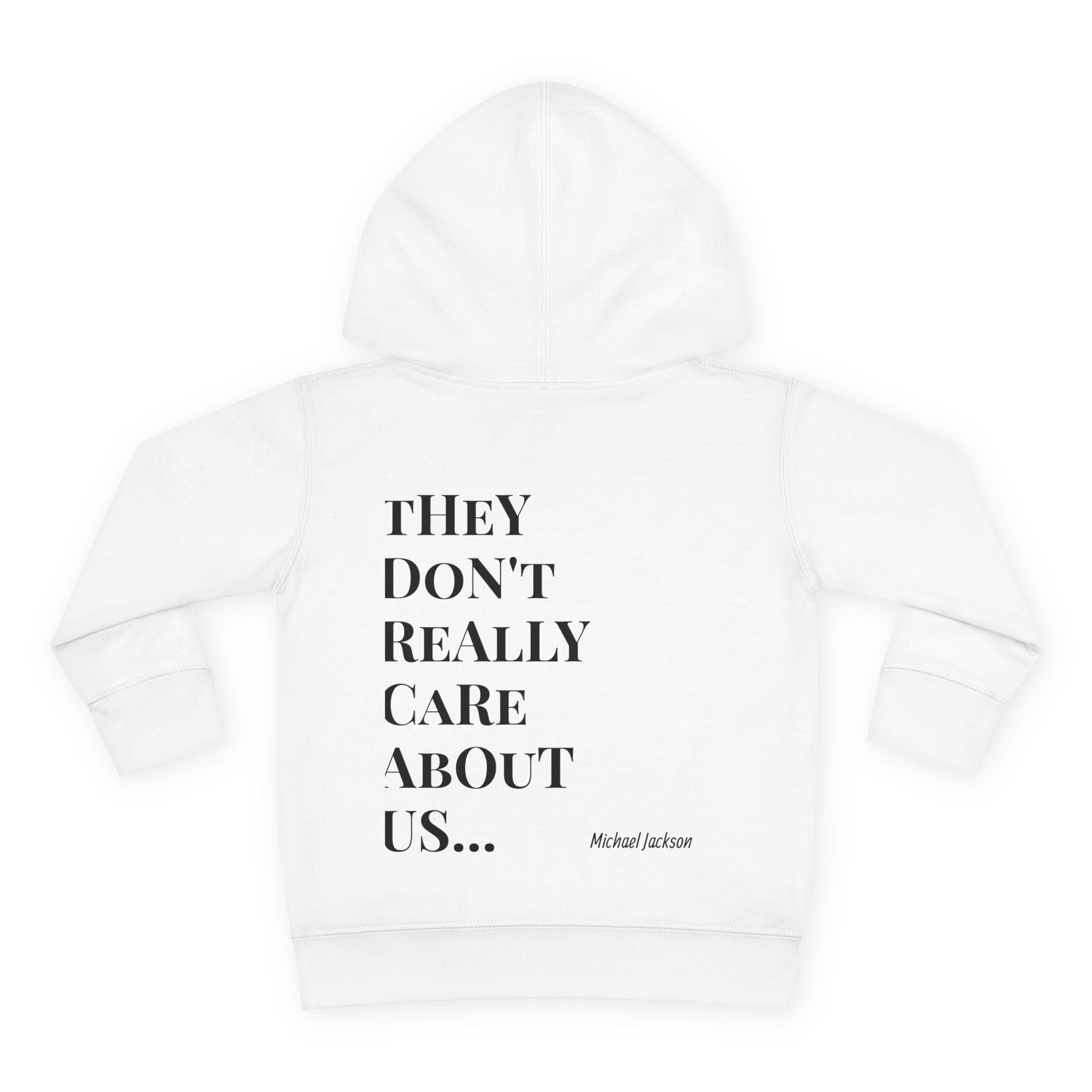 Toddler Hoodie — "They Don't Really Care About Us" Michael Jackson