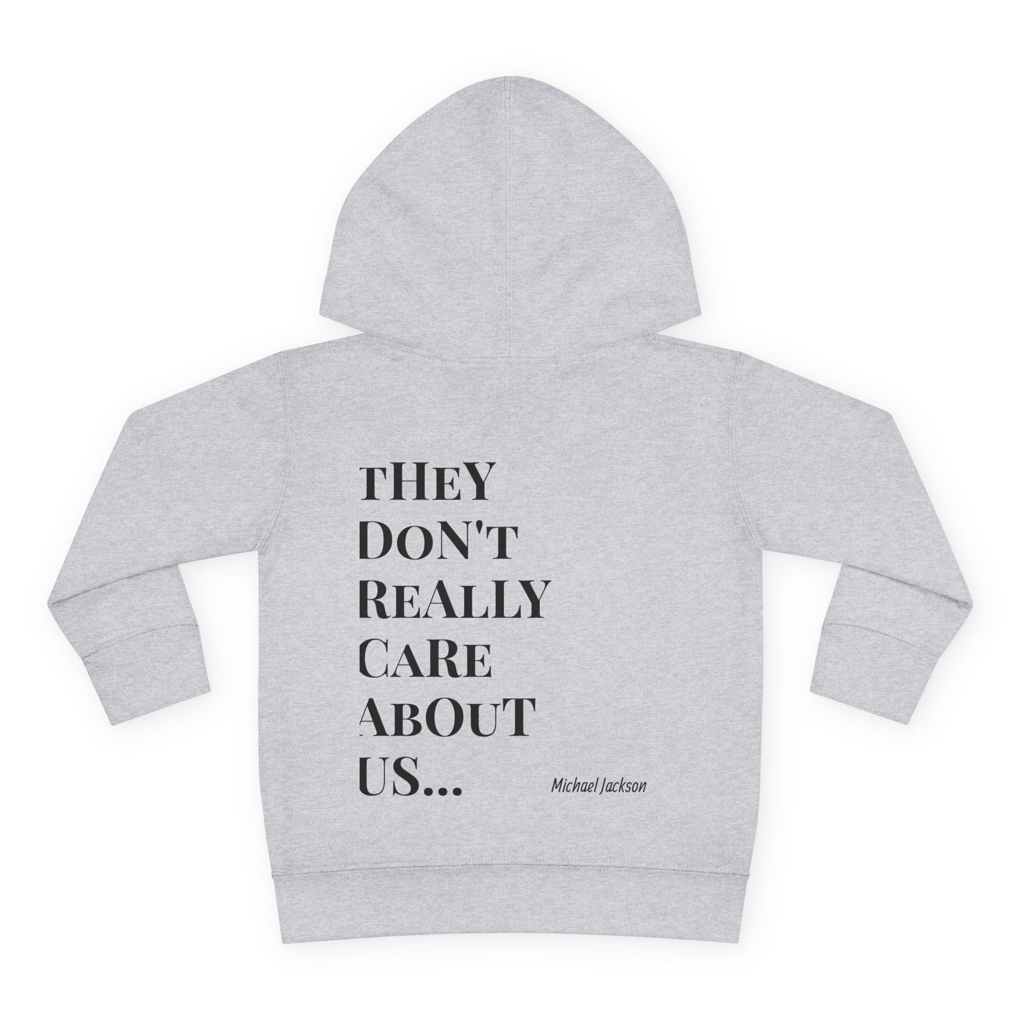 Toddler Hoodie — "They Don't Really Care About Us" Michael Jackson